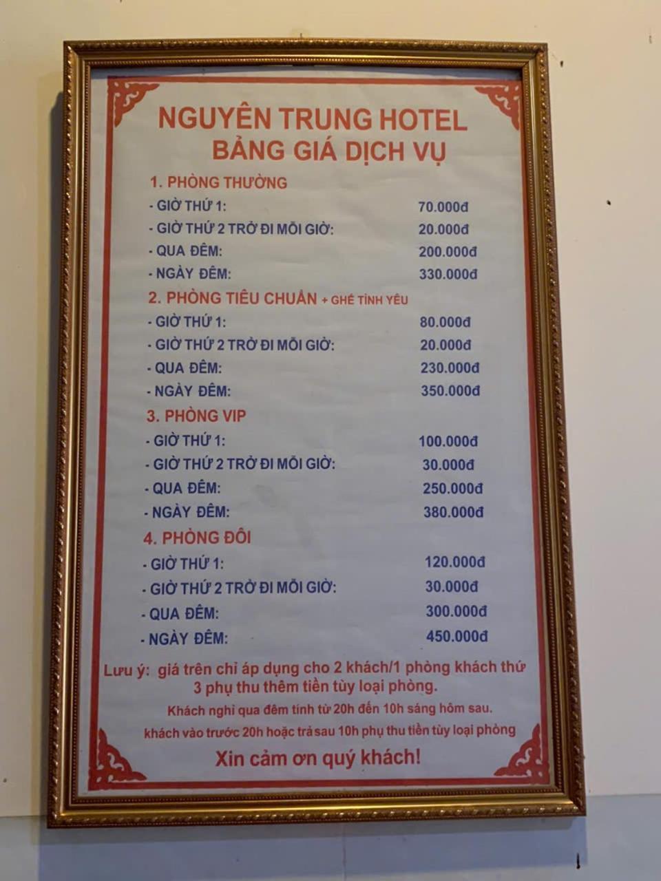 Khach San Nguyen Trung Khách sạn tình yêu TP. Hồ Chí Minh